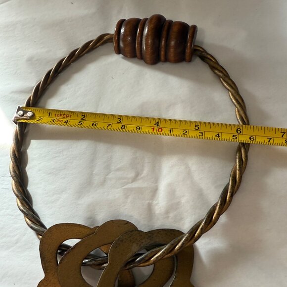 Decorative VTG Large Metal Jail Prop Wall Mount Skeleton Key Display Farmcore - Picture 6 of 7